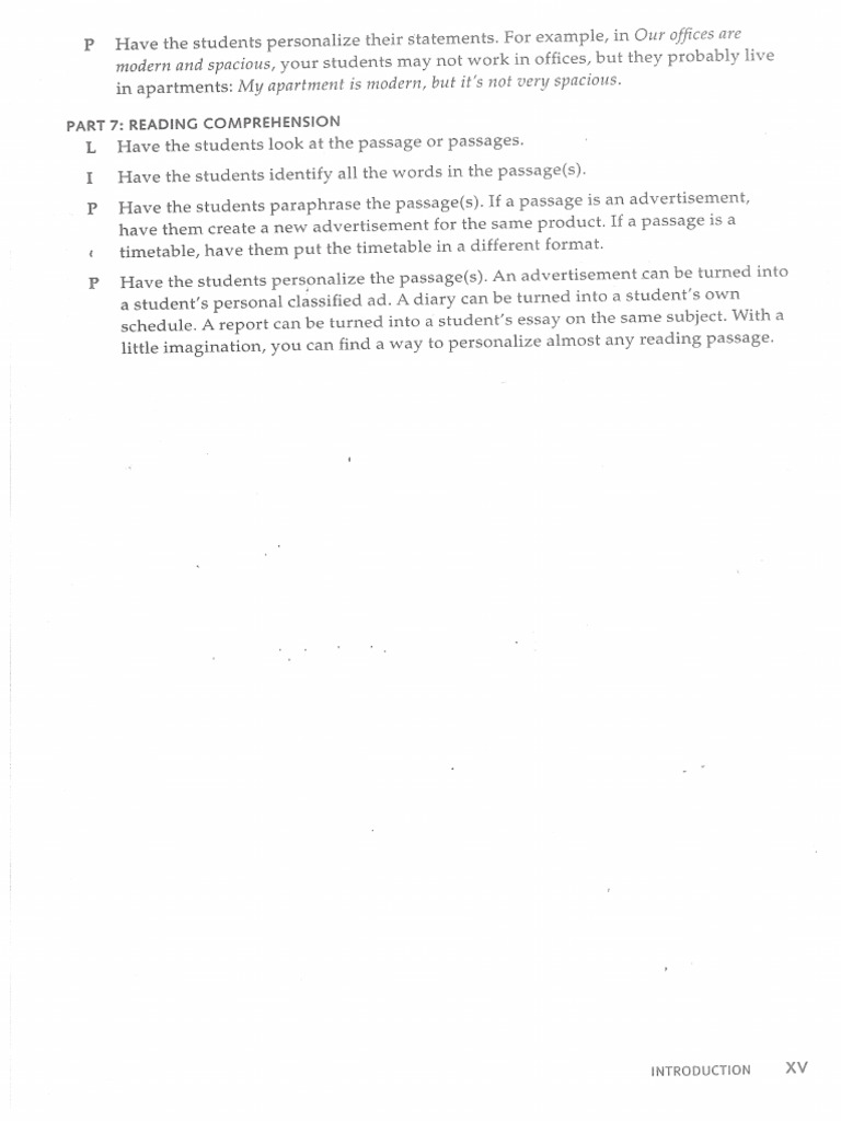 The TOEIC Test 5th Edition To The Teacher 3 | PDF