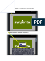 Login Process:: 1. To Start The Process First Click On Syngenta Logo To Login Into The System