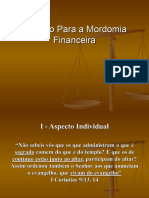 Preparando para A Mordomia Financeira