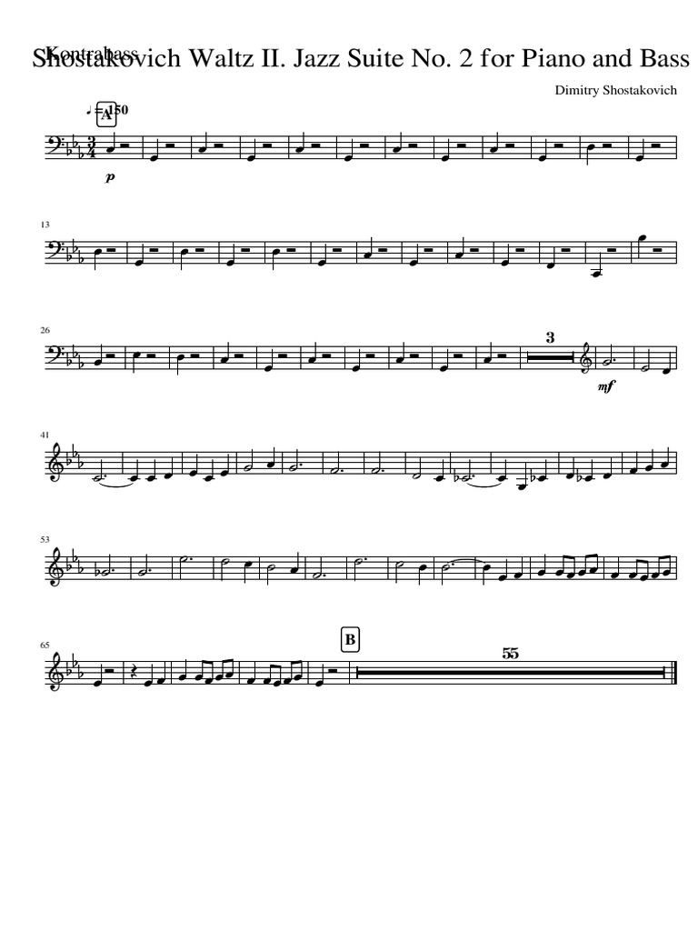 Shostakovich Jazz Suite No. 2 Analysis | PDF