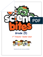 Science Booklet, Grade (5), 1st Trimester - Answer-Key