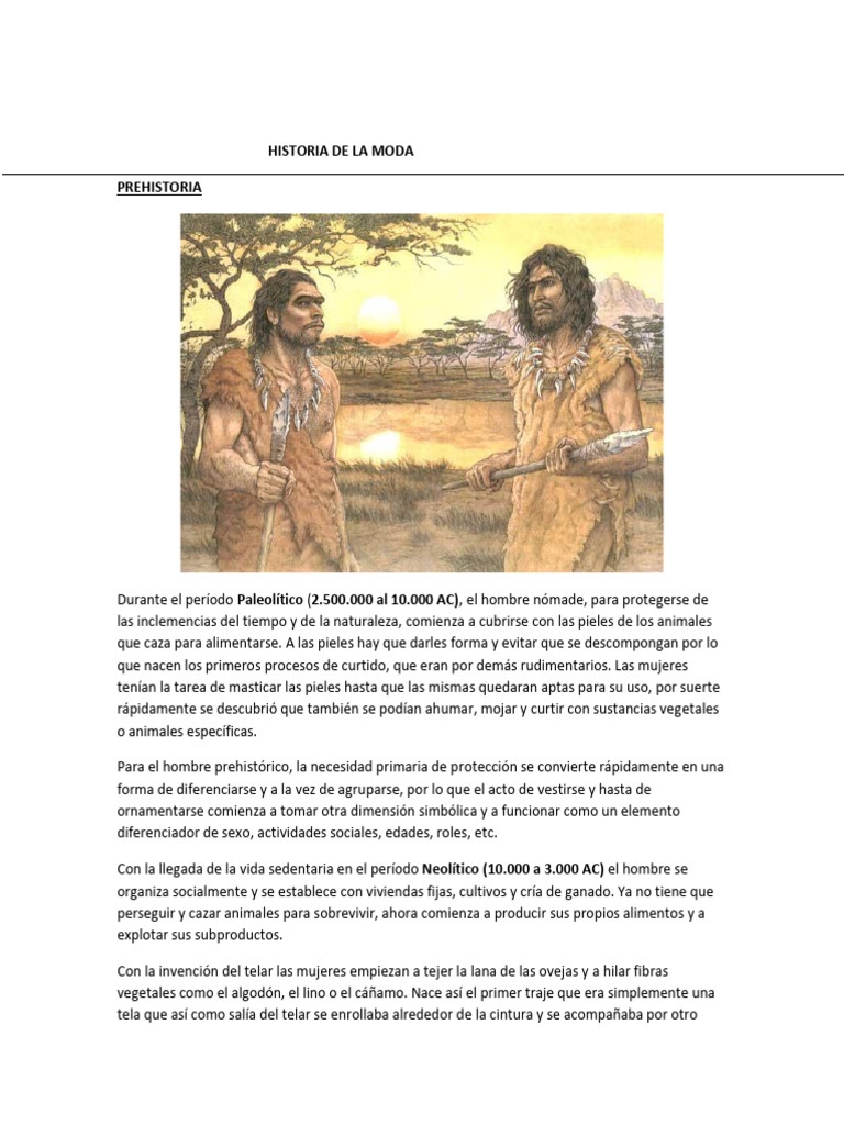 Historia De La Moda Pdf Ropa Moda