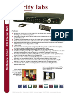 Security Labs SLD256 16-Channel DVR Specification