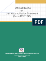 Technical Guide On GST Reconciliation Statement (Form GSTR 9C) - (05.12.2023)