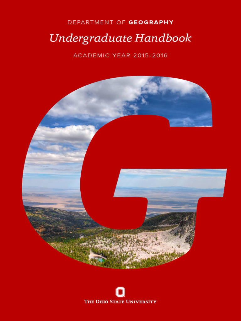 Department of Geography Handbook, 20152016 PDF Geography