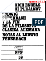 ENGELS, F. (PLEJANOV, G.) - Ludwig Feuerbach y El Fin de La Filosofía Clásica Alemana (Notas) (PyP, #59) (OCR) (Por Ganz1912)