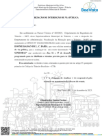 Autorização de Interdição de Via Pública NUP: 525366/ 2023 REF NUP: 516879/ 2023