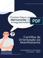 Cartilha de Orientação Ao Manifestante - Tratamento de Denúncias No Ifal.