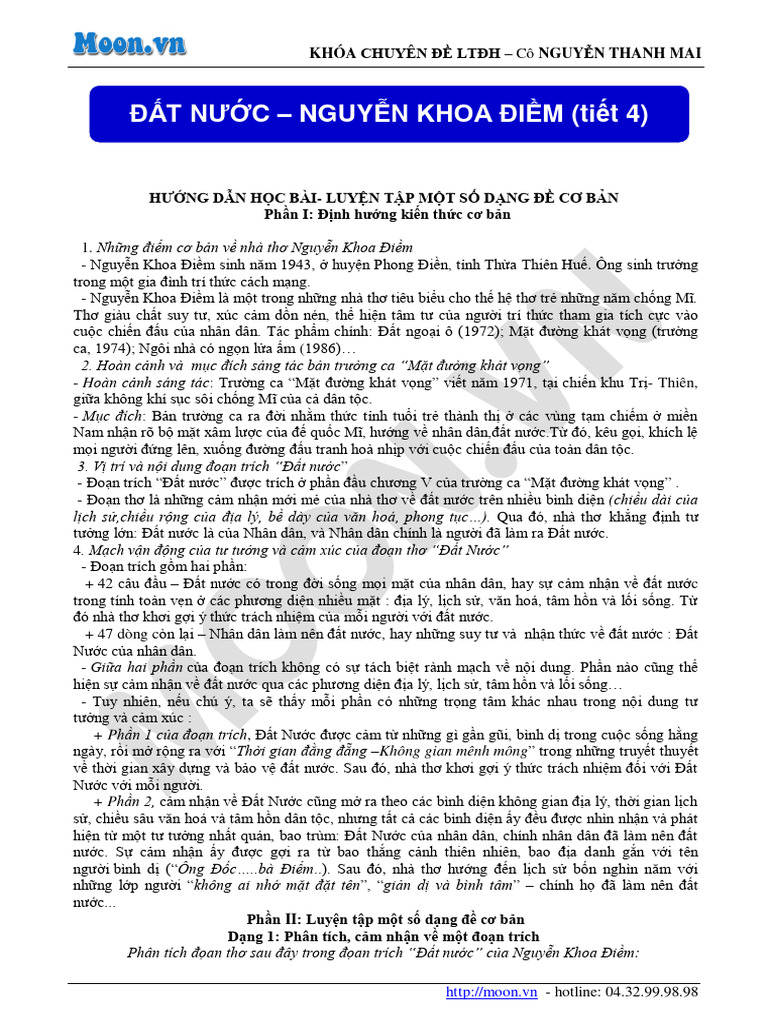 Dat Nuoc - Nguyen Khoa Diem (Tiet 4) | PDF