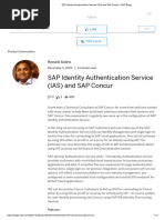 SAP Identity Authentication Service (IAS) and SAP Concur - SAP Blogs