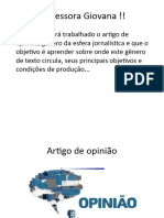 SLIDE Artigo de Opinião