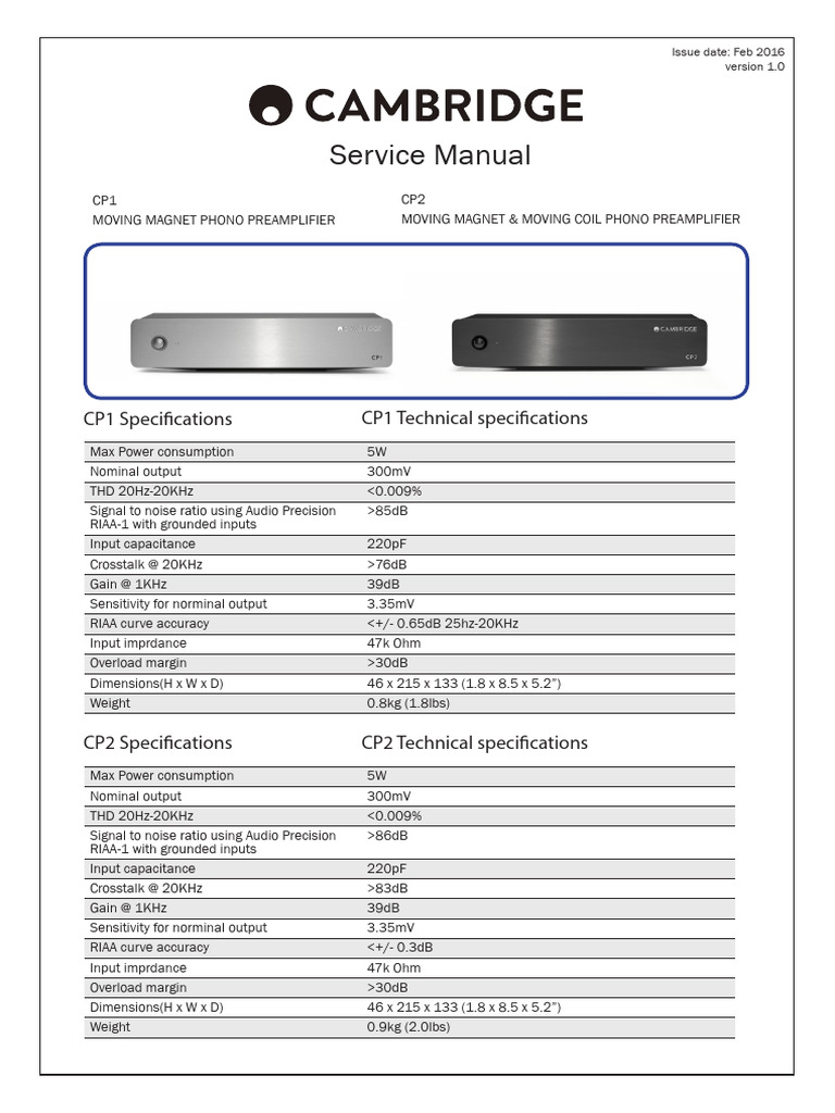 Service Manual - CP1 CP2 Version1.0 | PDF | Ac Power Plugs And Sockets ...