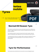 Five Varieties of Automobile Tyres