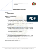 Rectificacion de Nombres Apellidos