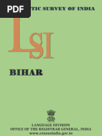 Linguistic Survey of India-Bihar | PDF