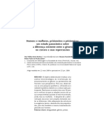 Homens e Mulheres, Prisioneiros e Prisioneiras - Um Estudo Panorâmico Sobre A Diferença Entre o Gênero e No Cárcere Nas Suas Repercussões