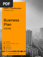 Construction Company Business Plan Example