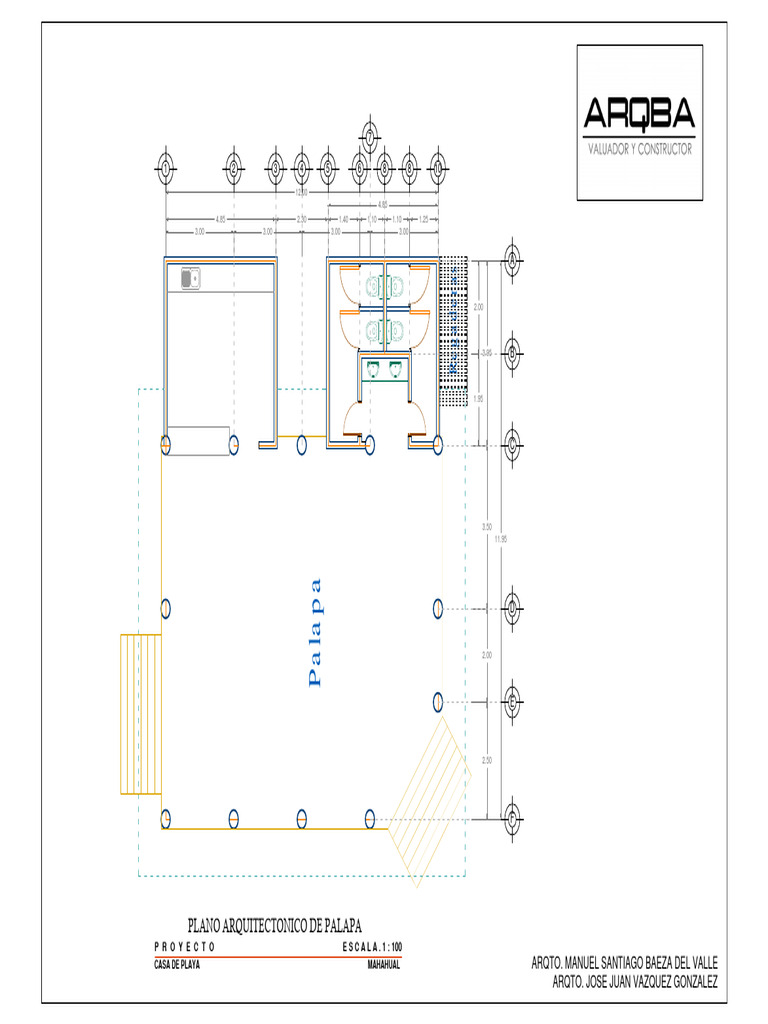 Planos y Diseño de Palapas | PDF