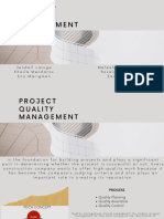 Quality Management Quality Planning Quality Assurance and Quality Control