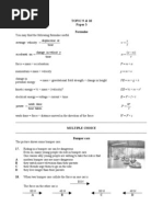 KS4 / Edexcel GCSE Additional Science / Topics P2.9 and P2.10 / Past Exam Questions Mar09Jun09