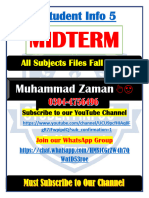 All Subjects Past Files For Mid & Final Collected by Muhammad Zaman
