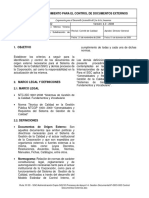 P-GDO-002 Control Documentos Externos
