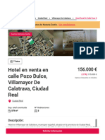 Hotel en Venta en Calle POZO DULCE 13 13595, Ciudad Real, VILLAMAYOR DE CALATRAVA - Aliseda Inmobiliaria