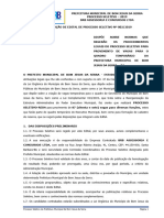 Processo Seletivo Da Prefeitura Municipal de Bom Jesus Da Serra Página 1