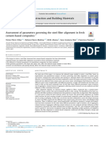 Assesment of Parameters Governing The Steel Fiber Alignment in Fresh Cement-Based Composites