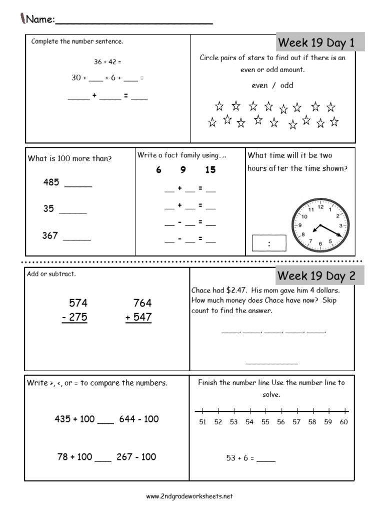 Dailymathweek 19 | PDF