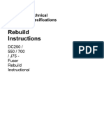 Manual de Montagem Da Fusão Xerox DC252 - DCP700 - 550