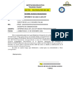 Informe Tecnico Pedagogico - Comunicacion