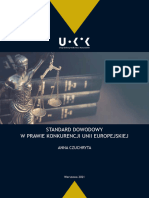 Standard Dowodowy W Prawie Konkurencji Unii Europejskiej, Anna Czuchryta, Warszawa 2021