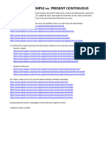 Ficha #4 - Present Simple vs. Present Continuous