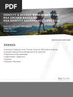 Identity Access Management For RSA Archer Based On RSA Identity Governance Lifecycle