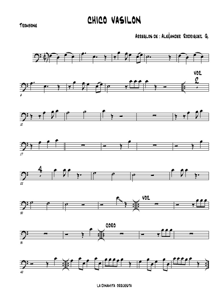 CHICO BASILON OK - Trombone) | PDF