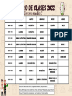 Horario de Clases 2022-Iiic