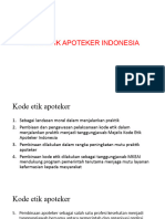 Kode Etik Apoteker Indonesia Tulungagung