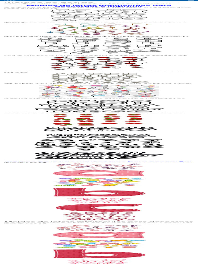 Moldes De Letras Minúsculas Y Mayúsculas Para Descargar E Imprimir Pdf