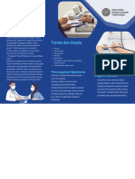 Medical Company Brochure in Dark Blue Bright Blue Corporate Geometric Style