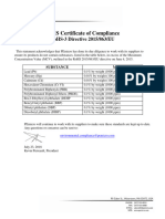 RoHS3 Certificate of Compliance 2018