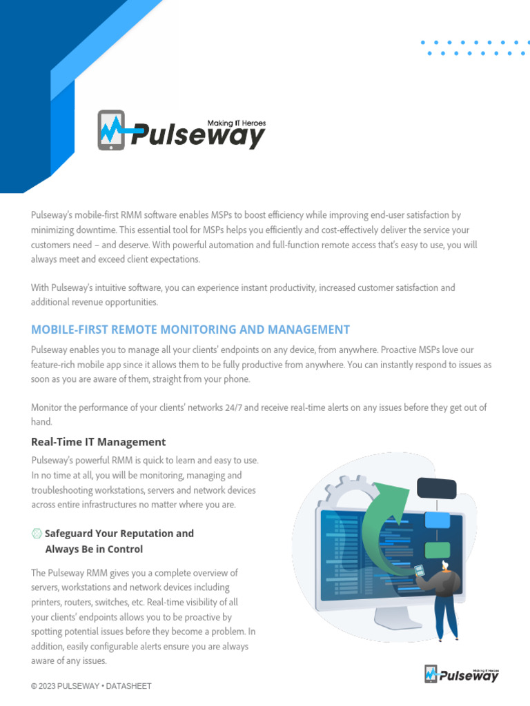 Mobile RMM Software for MSP Efficiency | PDF