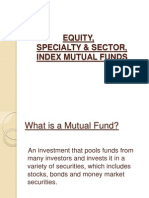 Equity, Specialty & Sector, Index Mutual Funds