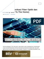Dasar Komunikasi Fiber Optik Dan FTTH (Fiber To The Home)