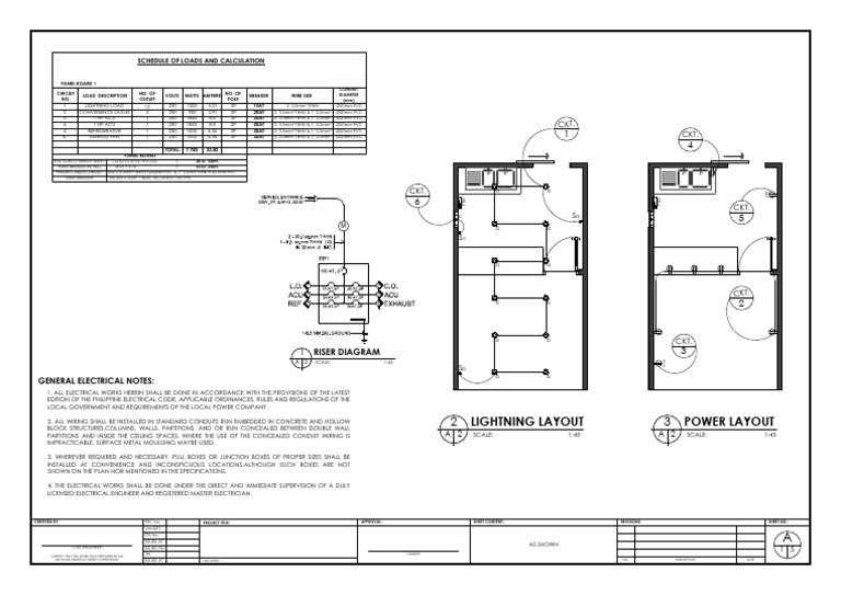 Electrical Load Calculation Schedule | PDF | Electrical Wiring | Civil ...