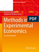 Methods in Experimental Economics: Joachim Weimann Jeannette Brosig-Koch