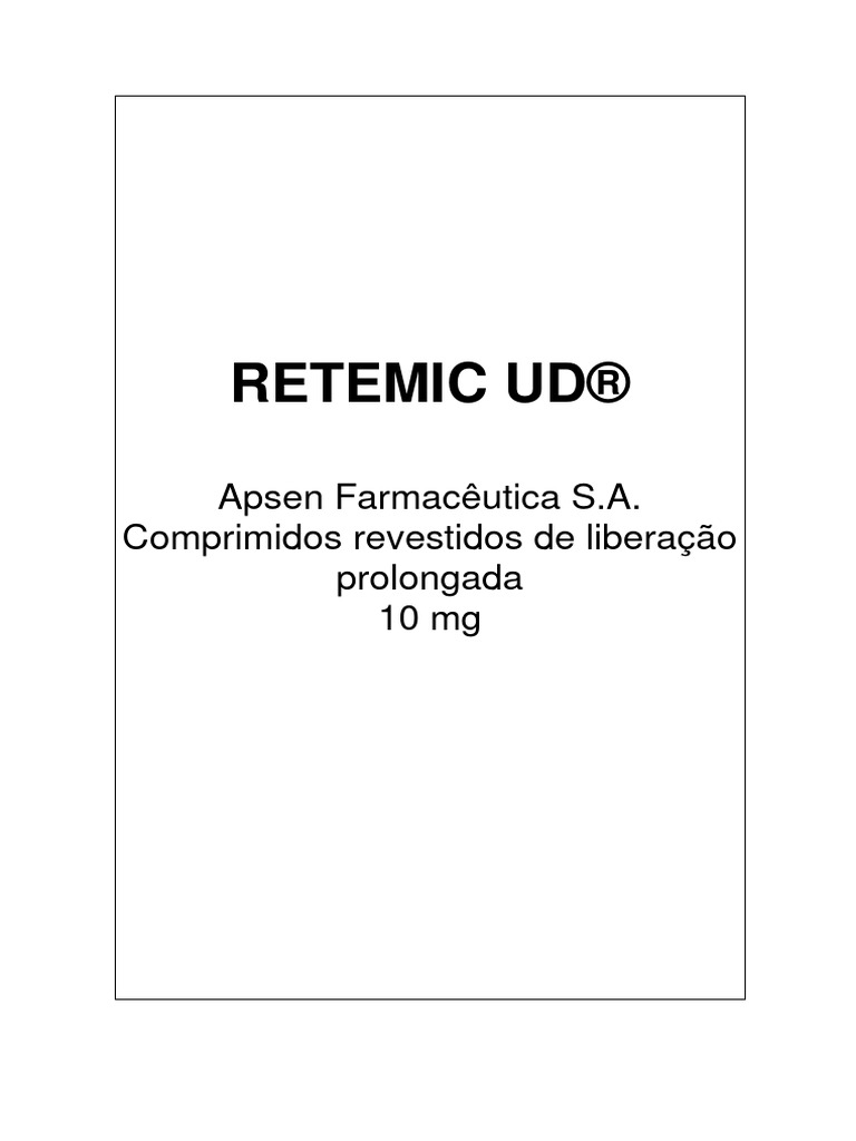 Bula Retemic UD Com Profissional | PDF | Gravidez | Amamentação