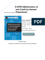 Mathematics of Investment and Credit 6th