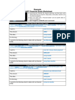 Example SMART Financial Goals Worksheet