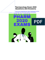 Ati Rn Pharmacology Exam 2020 Latest Questions and Answers